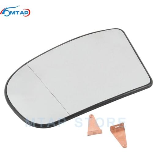 MTAP Left Right Outer Side Mirror Lens With Heated For Mercedes-Bnez For E-Class E320 350 500 For Class C230 240 320 2001-2007