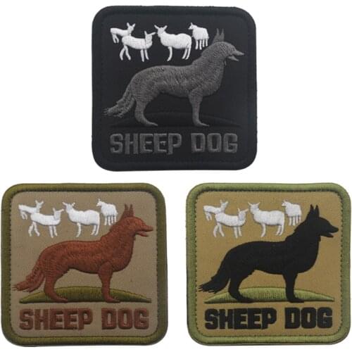 Sheep Dog US ARMY TACTICAL K9 MILITARY Patches INFIDEL FOREST BADGE HOOK SHEEPDOG PATCH