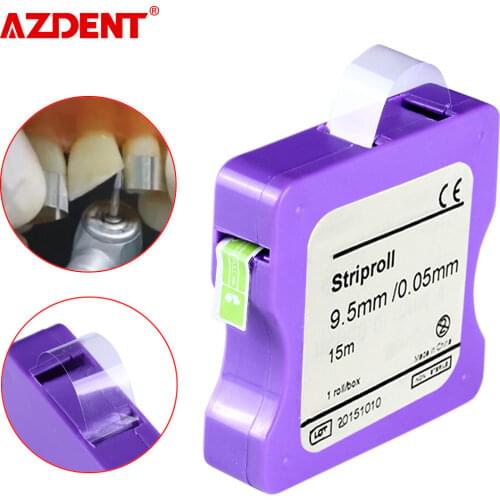 1 Roll Dental Polishing Strip Resin Light Cured Resin Clear Matrix Bands Length 15m