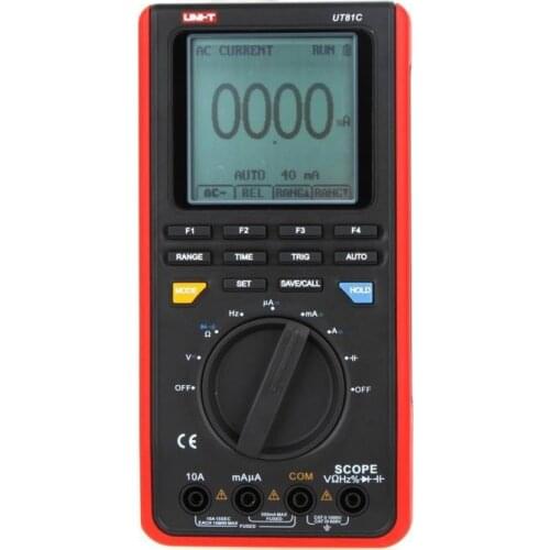 UNI-T UT81C UT-81C LCD Backlight 16MHz 80MS/s Real-Time Sample Rate USB Interface Scope DMM Digital Multimeters Multimetro ut81c