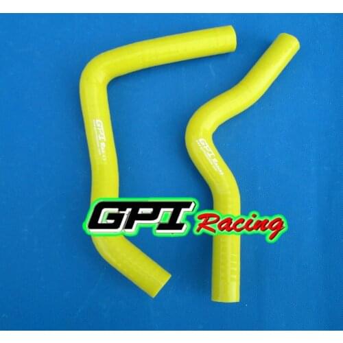 High performance silicone radiator hose FOR Suzuki RM85 RM 85 2002-12 2003 2004 2005 2006 2007 2008 2009 2010 2011 YELLOW