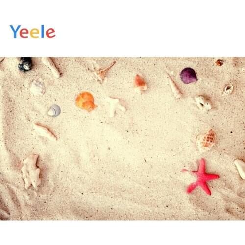 Yeele White Beach Starfish Summer Portrait Wallpaper Photography Backdrop Customized Photographic Background Photo Studio