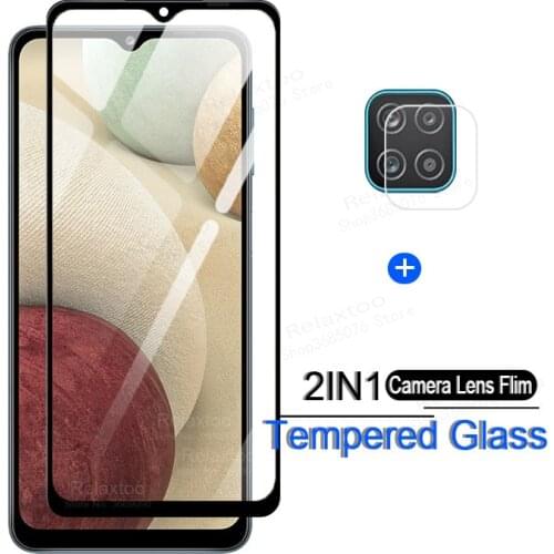Tempered Glass For Samsung Galaxy A12 5G Screen Protector Camera Lens Film For Samsung A 12 6.5'' Clear Protective Glass