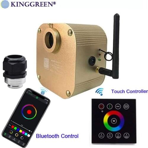 1X Twinkle 16W RGBW Bluetooth APP Control LED Fiber Optic Light Device for Fiber Optic Star Ceiling free shipping