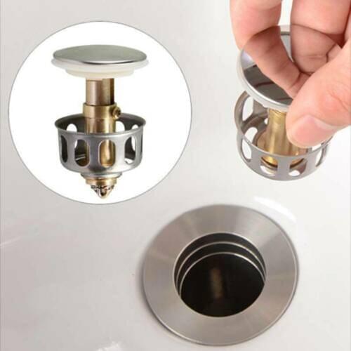 1pcs Universal Wash Basin Bounce Drain Filter Sink Drain Cover for Kitchen Bathroom