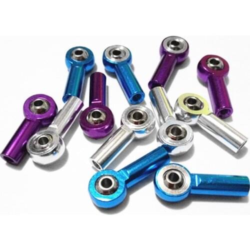 4pcs M3 Aluminum Link Rod End Ball Joint for 1/10 RC Car parts Truck Buggy Crawler Tamiya HSP TRAXXAS hsp 3racing