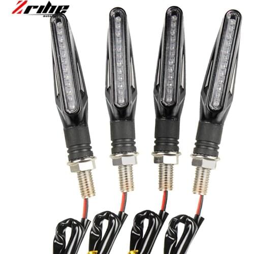 4 PCS Motorcycle LED Turn Signal Light daytime running lamp Indicator Blinker Flashers for Honda Kawasaki Yamaha bmw suzuki