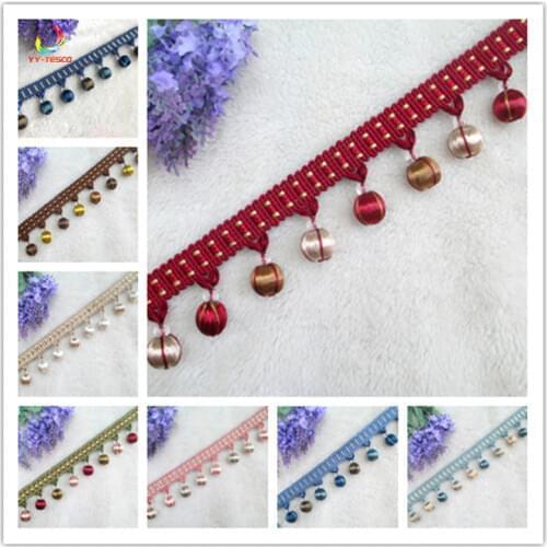 5 Yards Lace Tassel Fringe Cotton Ethnic 4.5cm Lace Curtain Trim Ribbon Sewing Latin Dress Stage DIY Garment Decorative