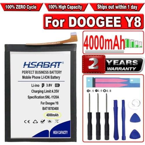 HSABAT 4000mAh BAT18783400 Battery for DOOGEE Y8