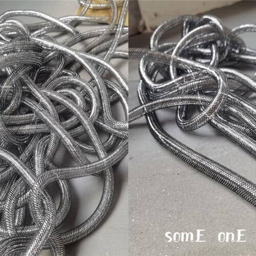 Elastic Tube Accessories Shiny Black Free Twist Shap DIY Modeling Design Artwork Decor Handmade Jewelry Wedding Designer Fabric