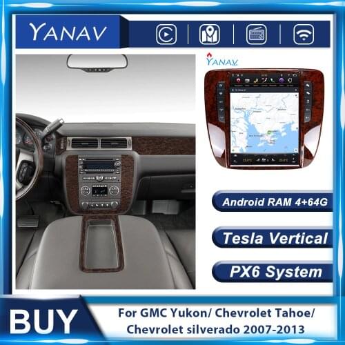 Car Radio Android Multimedia Receiver For GMC Yukon/ Chevrolet Tahoe/Chevrolet Silverado 2007-2013 Auto Video Tape Recorder