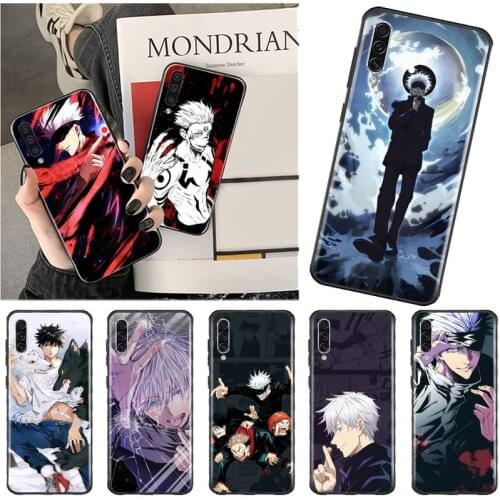 Jujutsu Kaisen Anime Gojo Satoru Phone Case For Samsung A40 A50 A51 A71 A20E A20S S8 S9 S10 S20 Plus note 20 ultra 4G 5G