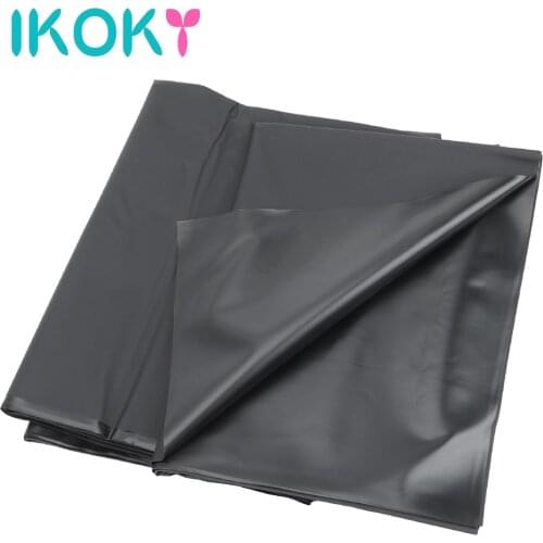 IKOKY SM Black Bedding Sheet Sex Toys for Couple Men Women Black Waterproof Flirting SM Bondage for Make Love Adult Game