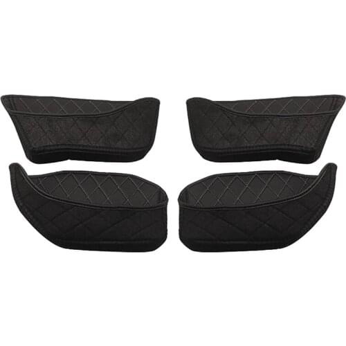 For Tesla Model 3/Y 2021 Car Door Cup PU Mat Gate Slot Pad Storage Box Mat Door Side Organizer 4Pcs/Set