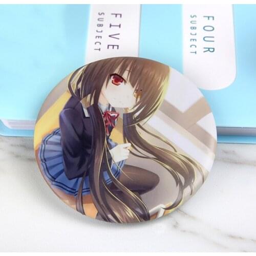 FFFPIN Japan Anime 5.8cm Brooch Beauty Large Badge Nightmare Tokisaki Kurumi DATE A LIVE Cloth Backpack Home Car Decor Coin Pin