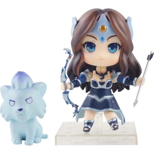 10cm Anime Dota2 Dota 2 Mirana 614 PVC Action Figure Collection Classical Mini Model Toy Christmas Kids Gift Brinquedos