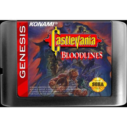 Genesis Game : Castlevania BLOODLINES ( USA Version!! English Language!! )
