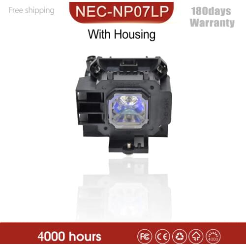NP07LP Projector Lamp With Housing For NEC NP300 NP400 NP410 NP500 NP510 NP600 NP610 Compatible