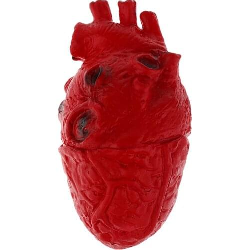 Soft Rubber Human Heart, Halloween Prop Outdoor Doorway Decorations, Horror