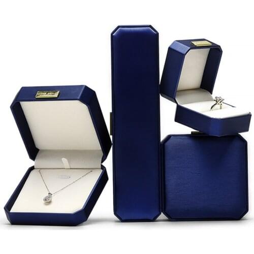 Wholesale Luxurious Ring Gift Box Engagement Earring Necklace Jewelry Box and Packaging Bracelet Jewellery Organizer Case