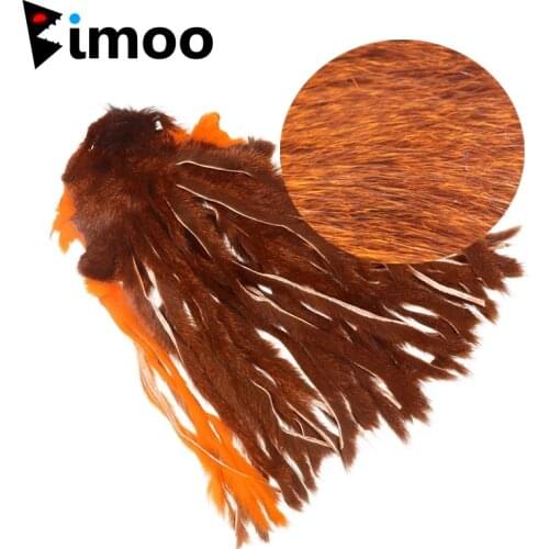 Bimoo Full Pine Squirrel Zonker Skin Strips for Matukas Zonkers Streamers Leeche Soft Strips 3mm Dubbing Fur Fly Tying Materials