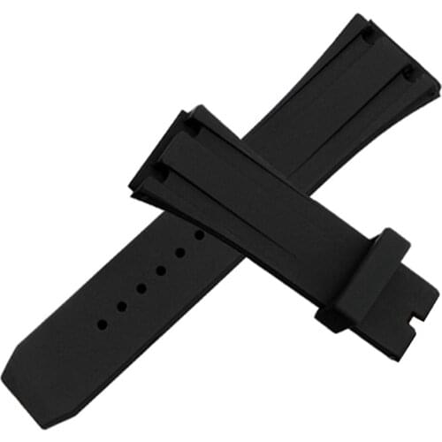 26mm Black Waterproof Silicone Rubber Replacement Wrist Watch Band Strap Belt for AP Audemars Piguet Royal Oak Offshore