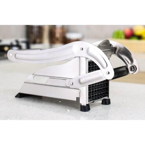 Manual presser desktop compact, home use fries cutler, 304 stainless steel potato cutting machine tool