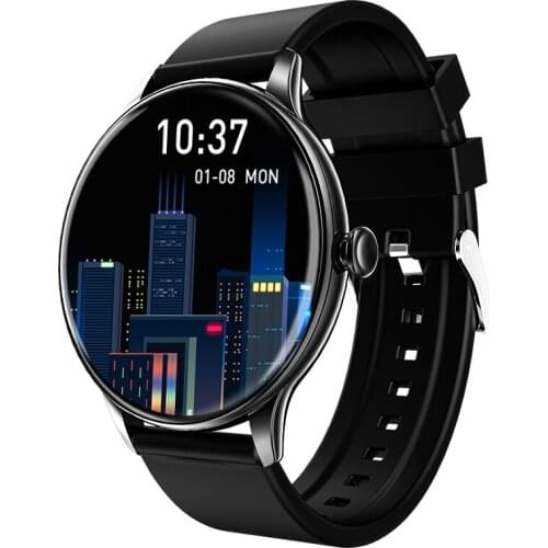 T2 AMOLED HD Screen BP SPO2 Continuous Heart Rate Fitness Tracker Weather Smartwatch For Men Women DIY Watchface Smart Watch
