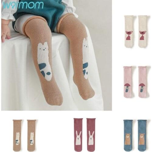 Warmom Autumn And Winter New Terry Thickened Baby Socks Cute Cartoon Animal Non-Slip Cartoon Infant Socks Toddlers