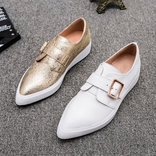Europe and the United States 2020 new flat platform shoes women thick sole pedal single shoe leather fashion small white shoes