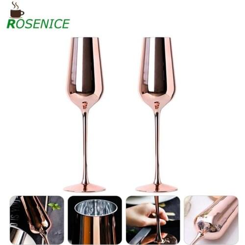 2Pcs Wine Glass Cup Champagne Cup Drinking Glass Standing Cup Drinking Cups