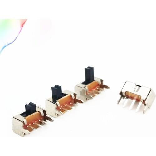 20pcs Free shopping Panel PCB 3 Pin 2 Position 1P2T SPDT Mini Slide Switch Side Knob 0.5A 50V DC SK12D07-VG2/3/4/5/6 Khob Height