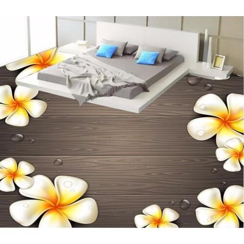 3d flooring Wooden floor flower flowers Egg flower 3D floor painting 3d pvc wallpaper waterproof wallpaper for bathroom wall