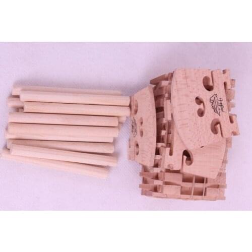 4/4 violin parts Accessories 20 pcs Maple bridge +20Pcs sound post High quality Yinfente Musical Instruments parts