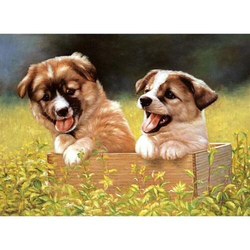 Diamond Painting Dog Full Square Drill 5D DIY Diamond Embroidery Animals Mosaic Sale Rhinestone Art Home Decor