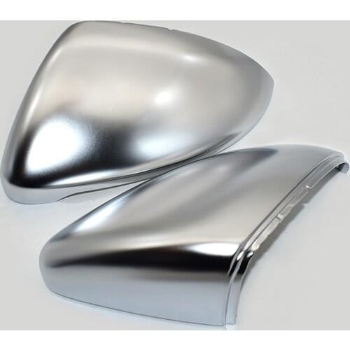 2PC Side Mirror Case Chrome Matt Door Wing Mirror Cover Cap Shell Housing For VW Golf 7 R Design