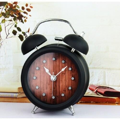 Alarm Clock Metal Electronic Desk Clock Luminous Digital Clocks Despertador Saat Reloj despertador klok Wekker black Home decor