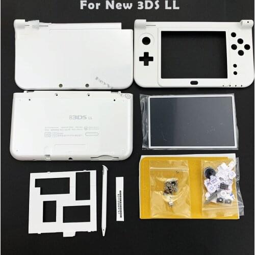 3 Colors Replacement Housing Shell Case with Buttons Set for NEW 3DS LL/XL Console Case Faceplate Cover Plate with Middle Frame