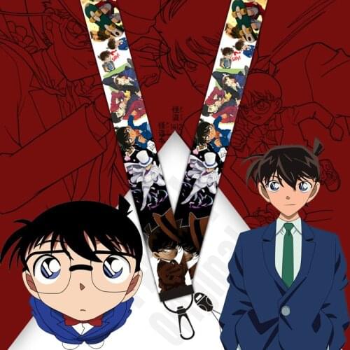 Detective Kenan Shinichi Mobile Phone Lanyard Wristband Anime Ribbon Detachable Lanyard Keychain