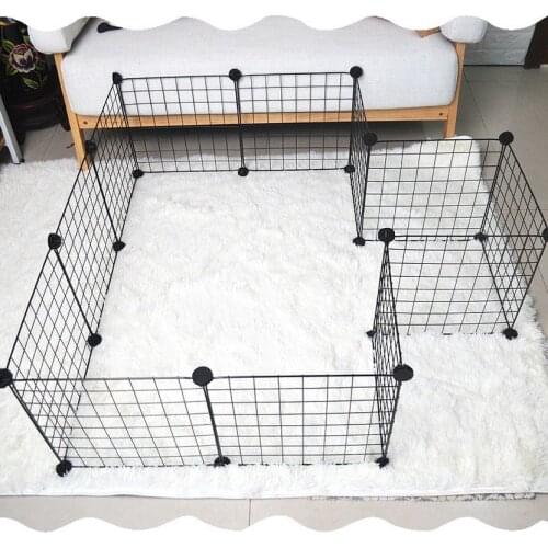 Foldable Pet Playpen Iron Fence Puppy Kennel House Exercise Training Puppy Kitten Space Dogs Supplies rabbits guinea pig Cage