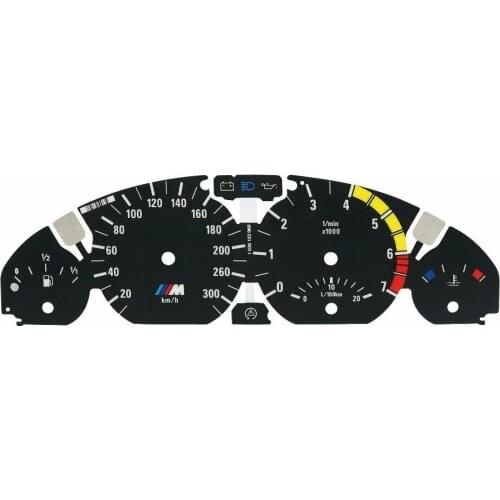 For BMW E46 323Ci 325Ci 328Ci 330Ci 3M Instrument Gauge Face 300KM/H