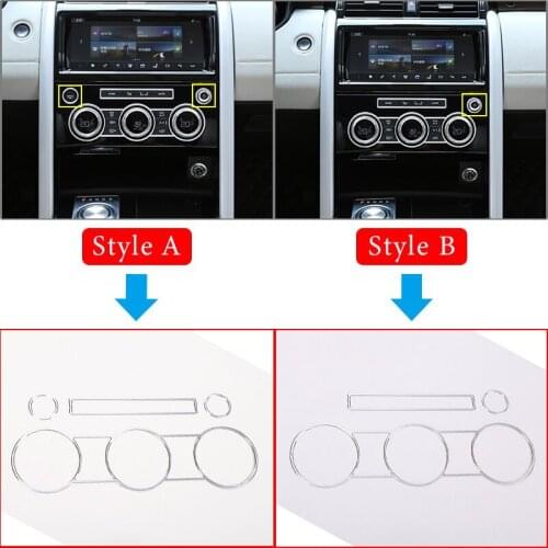For Land rover Discovery 5 LR5 L462 2017-20 Car Air Condition Knob Audio Volume Control Button Frame Decoration Trim Ring Cover