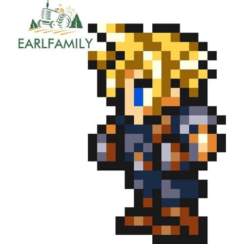 EARLFAMILY 13cm x 8.3cm for Cloud Car Stickers Fashion Anime Decals Skateboard Waterproof Sunscreen Car Styling