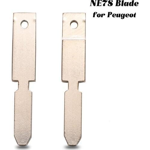 Jingyuqin NE78 Key Blade Fob For Peugeot 106 205 206 306 307 405 406 Remote Control Car Key Blade Replacement