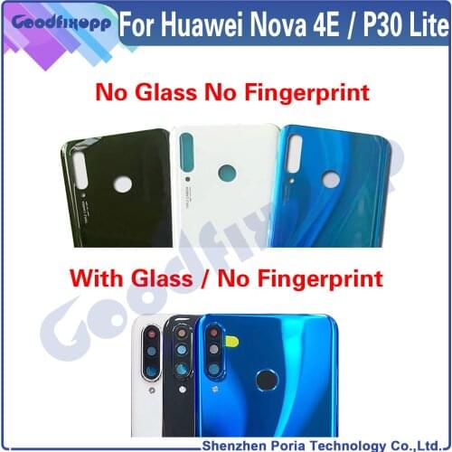 10pcs For Huawei P30 Lite Battery Cover Door Back Housing Rear Case Replacement Parts For Huawei P30Lite Back Cover