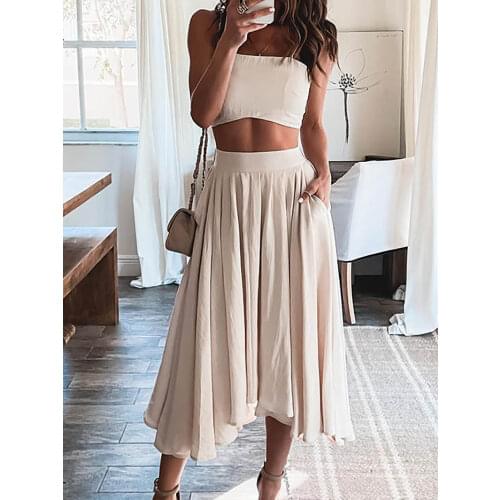 Autumn Sexy Women Slim Fit Solid Outfit Casual Short Round Neck Tops Button Skirt Matching Suit Lady Long Sleeve Two Piece Set