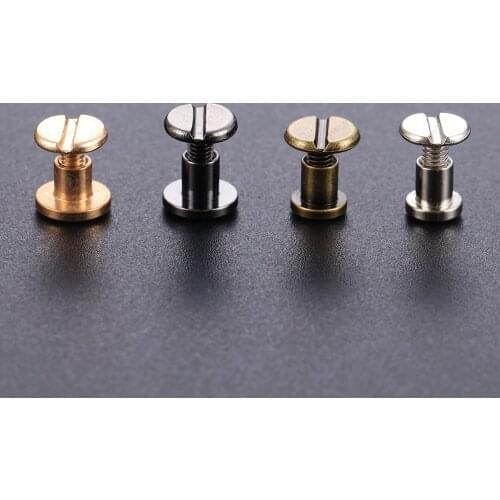 10Set Metal Heart Pattern Rivets Brass Nail Rivets Screw Cloth Button Leather Craft Garment Shoes Hats Scrapbooking DIY Crafts