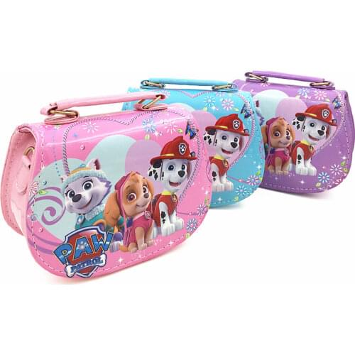 Fashion PU Paw Patrol Handbag Cute Snow Queen Mini Bag Children Cartoon Messenger Bags For Girls Kids Tote Girls Shoulder Bag