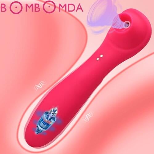 Powerful Clit Sucker Vibrator Vibrating Wand Nipple Sucking Blowjob Clitoris Stimulator Etotic Sex Toys for Women Masturbator