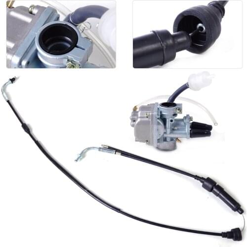 Motorcycle Throttle Cable Assembly Carburetor Carb Y-Zinger For Yamaha PW80 Dirt Bike 1996 1997 1998 1999 2000 2001 - 2006